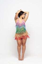 Starlit Fringe Mini Dress Limited Edition