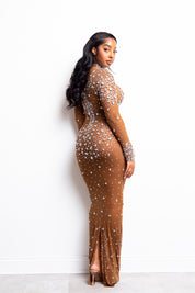 Sol Rhinestone Maxi Dress