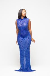 Nessa Blue Maxi Dress