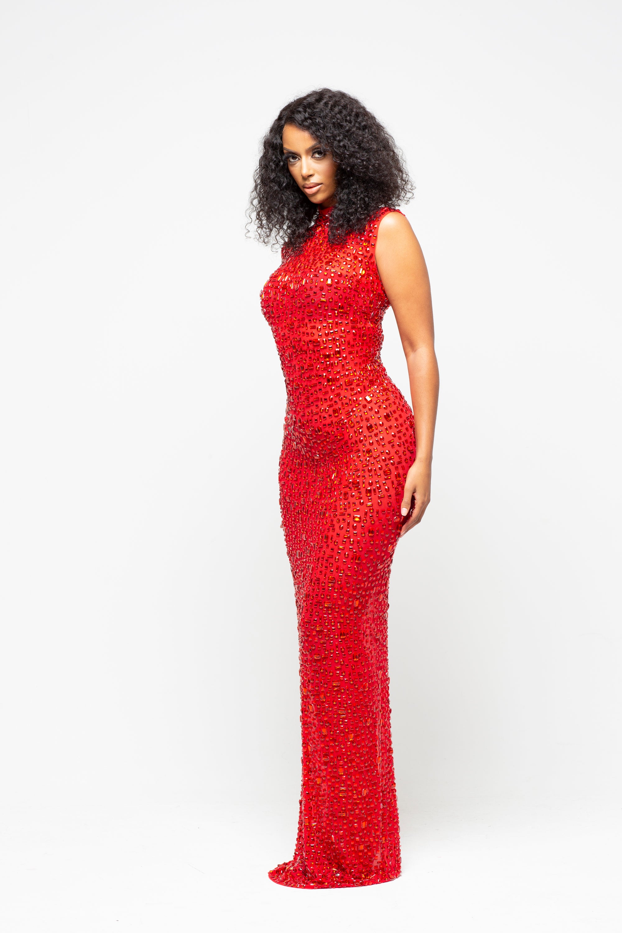 Nessa Red Maxi Dress Limited Edition