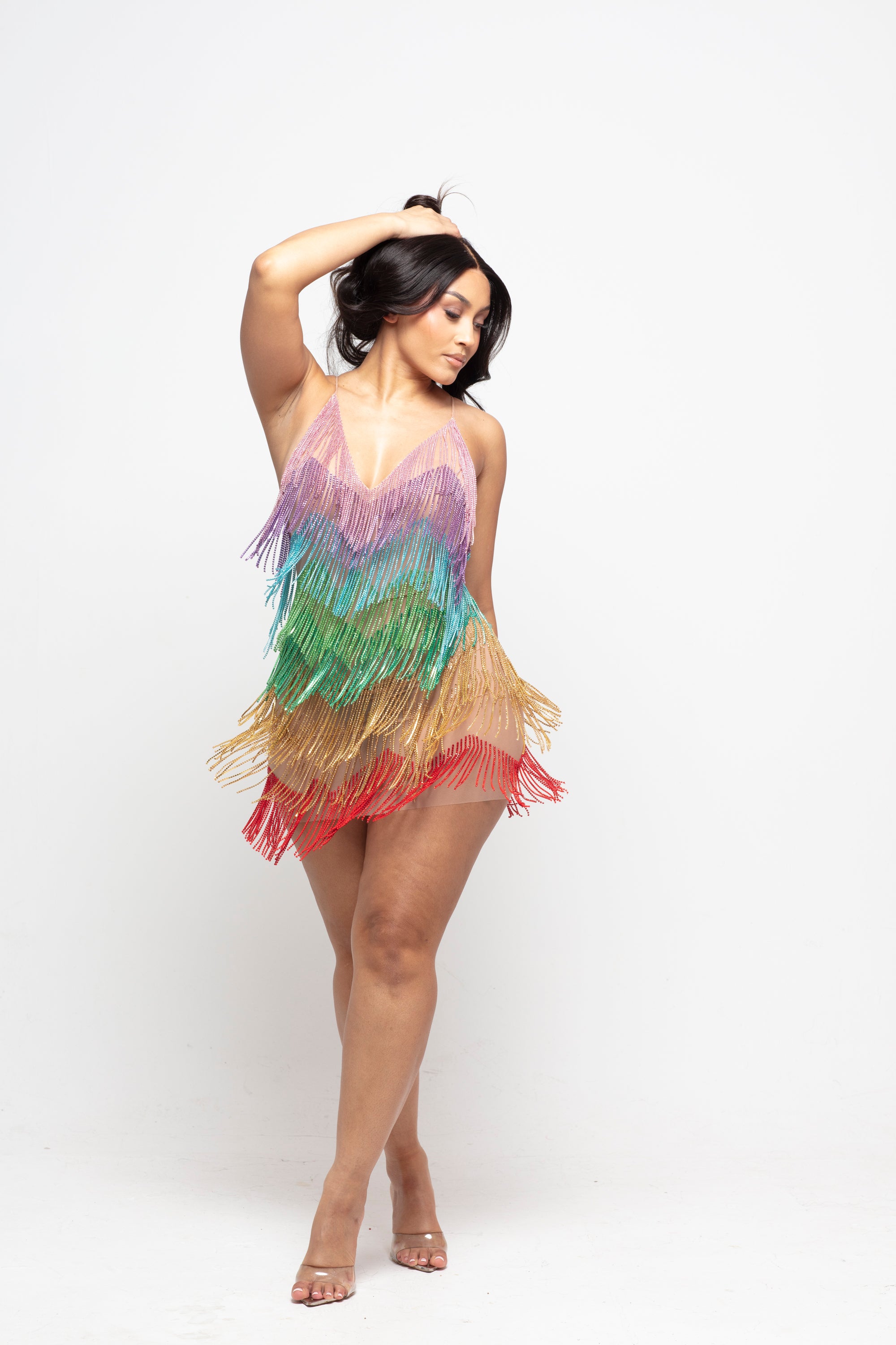 Starlit Fringe Mini Dress Limited Edition