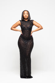 Nessa Black Maxi Dress