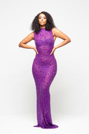 Nessa Purple Maxi Dress Limited Edition