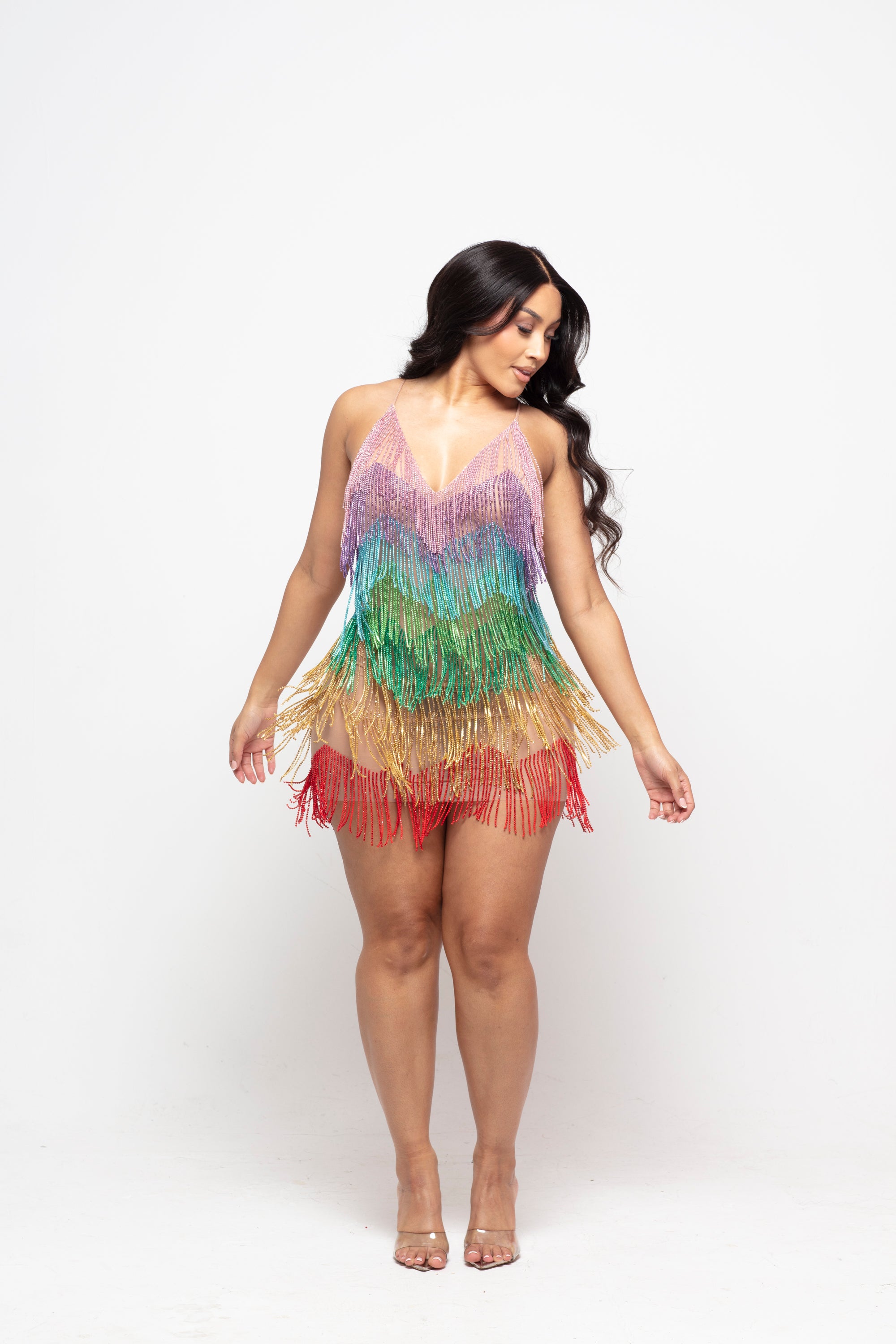 Starlit Fringe Mini Dress Limited Edition