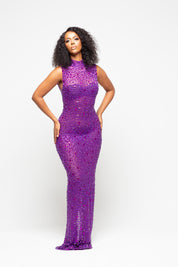 Nessa Purple Maxi Dress Limited Edition