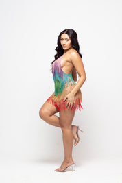 Starlit Fringe Mini Dress Limited Edition