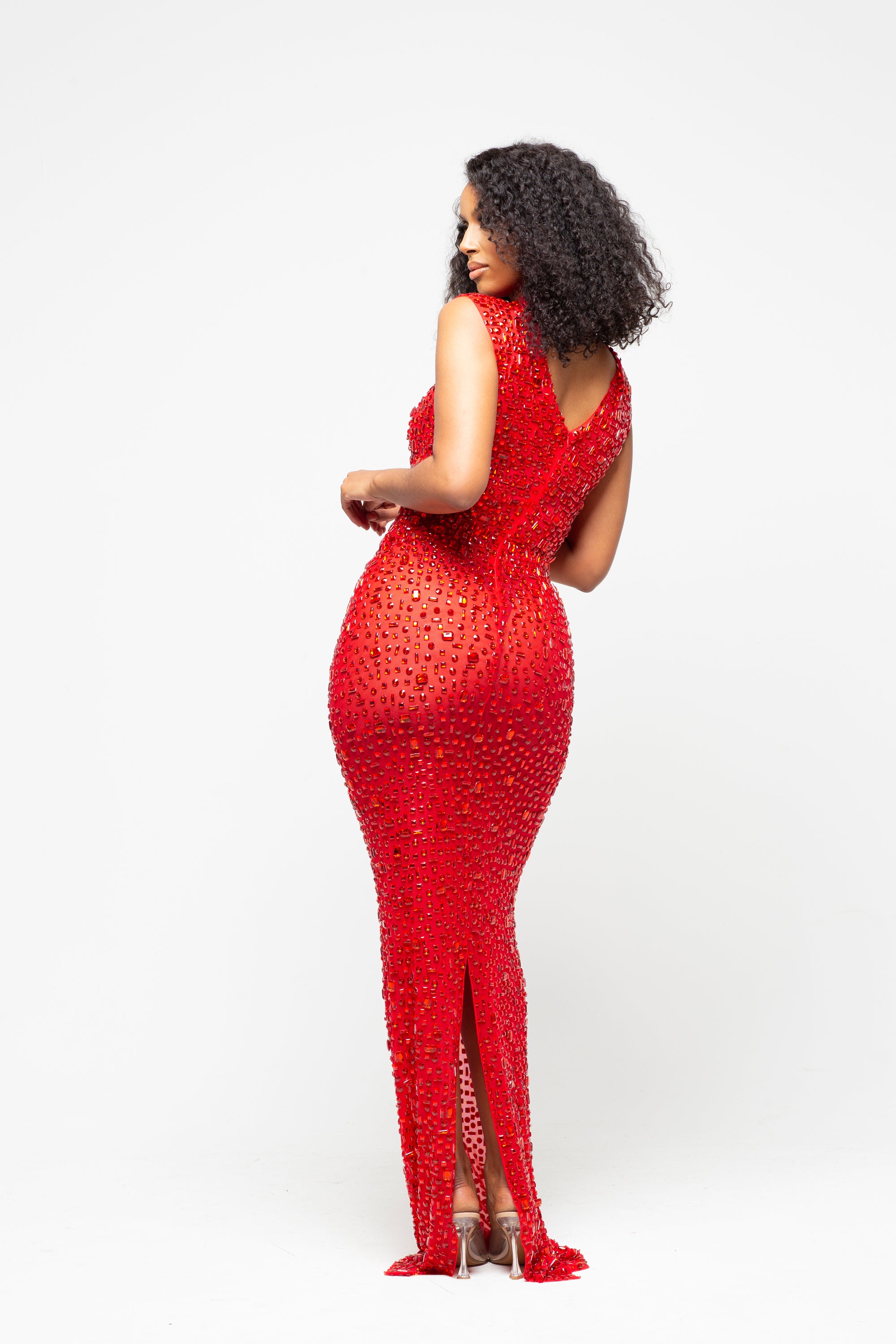 Nessa Red Maxi Dress Limited Edition
