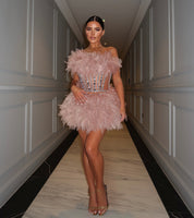 Bree Champagne Corset Two Piece