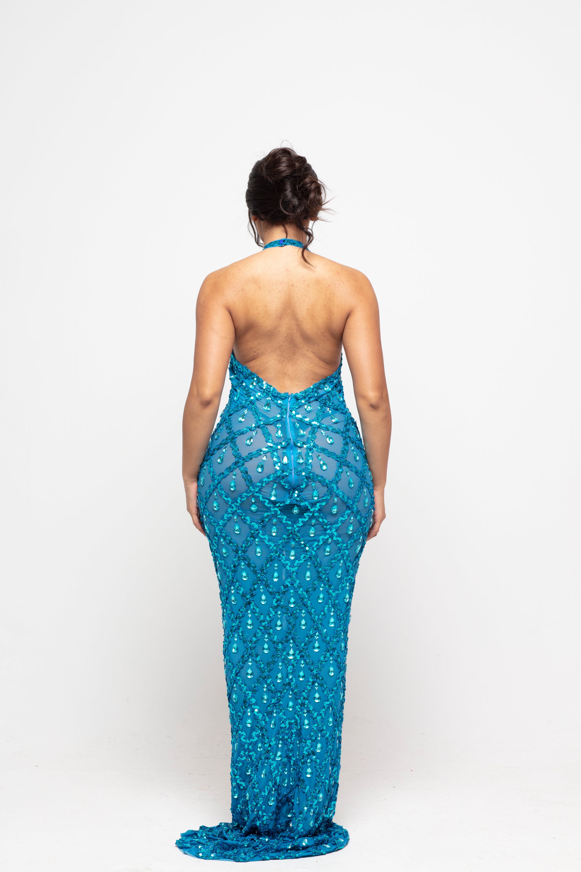 Oceana Crystal Maxi Dress