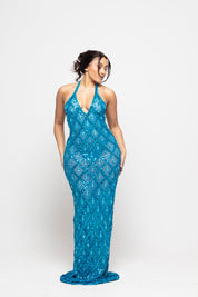 Oceana Crystal Maxi Dress