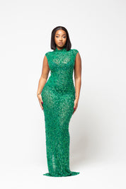 Nessa Green Maxi Dress Limited Edition