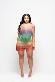 Starlit Fringe Mini Dress Limited Edition