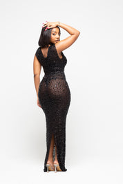 Nessa Black Maxi Dress