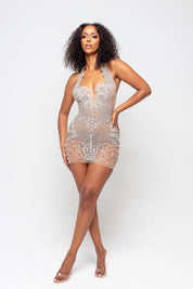 Jewel Halterneck Dress
