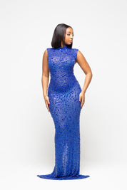 Nessa Blue Maxi Dress