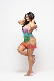Starlit Fringe Mini Dress Limited Edition