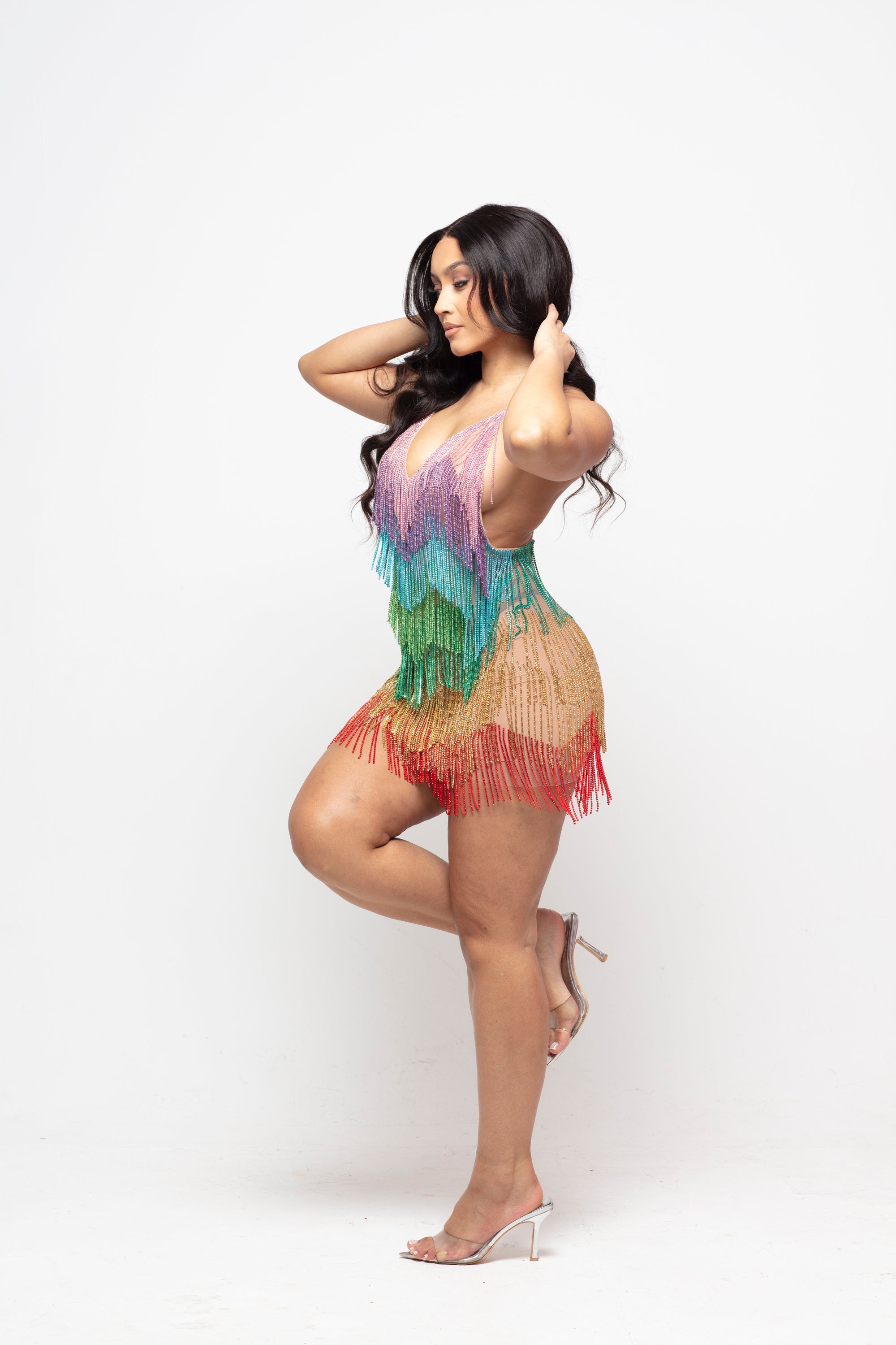 Starlit Fringe Mini Dress Limited Edition