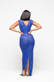 Nessa Blue Maxi Dress