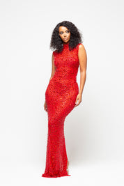 Nessa Red Maxi Dress Limited Edition