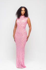 Nessa Pink Maxi Dress