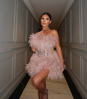 Bree Champagne Corset Two Piece