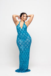 Oceana Crystal Maxi Dress