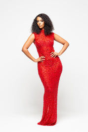 Nessa Red Maxi Dress Limited Edition