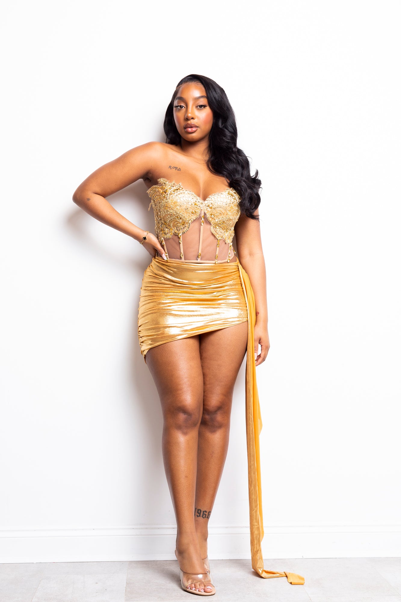 Gold Dust Corset Two Piece