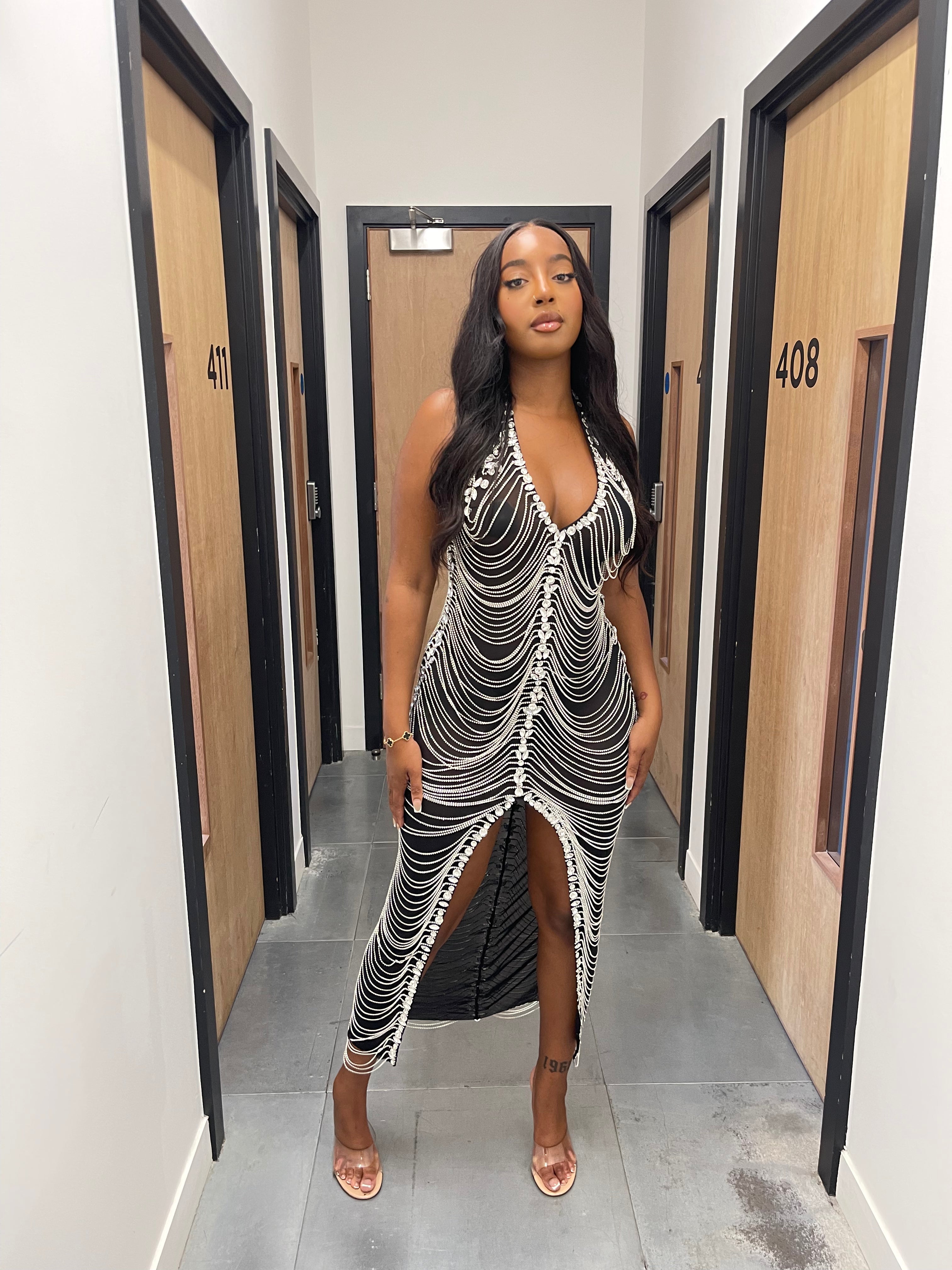 Dojah Diamond Midi Dress