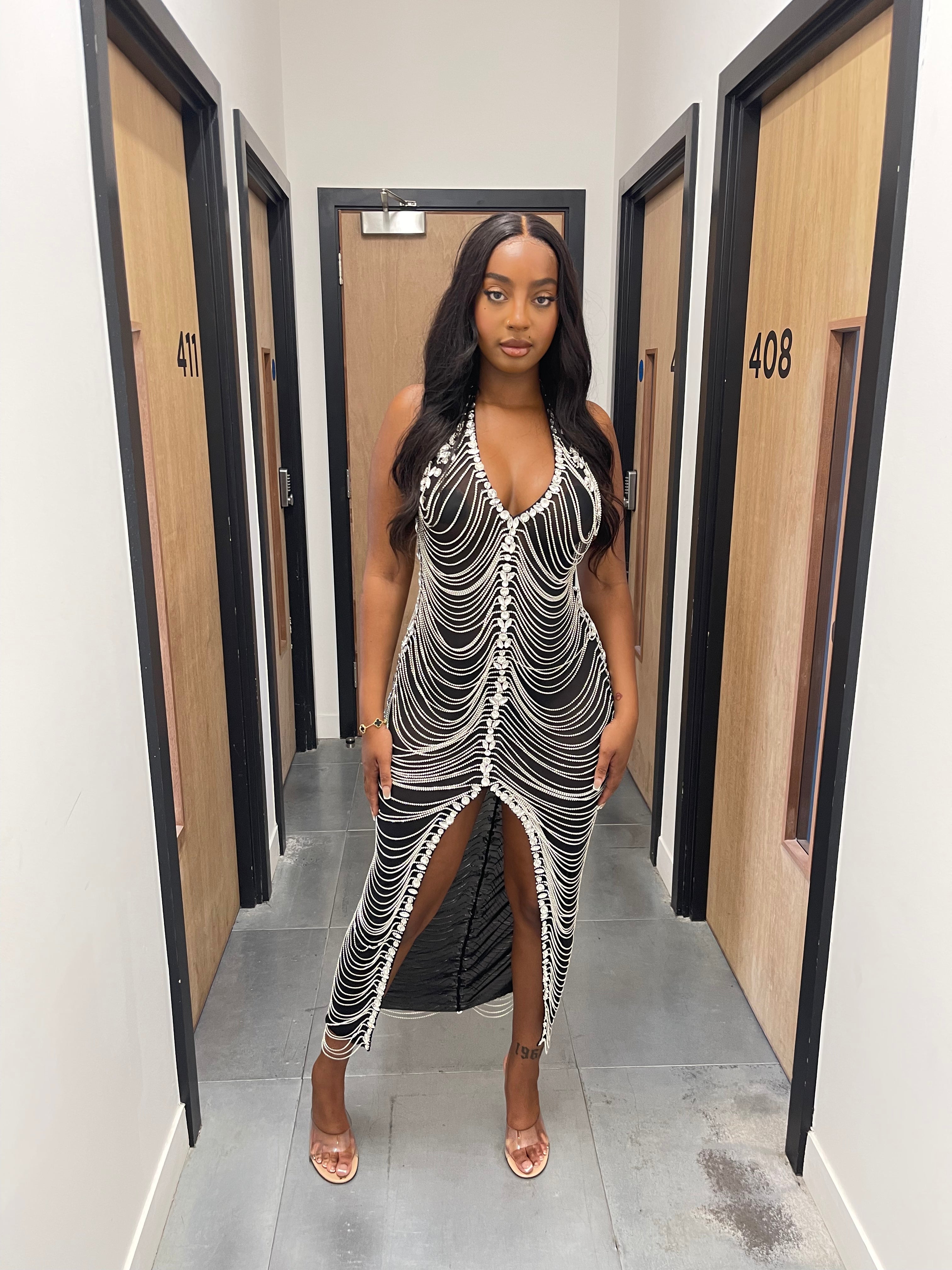 Dojah Diamond Midi Dress