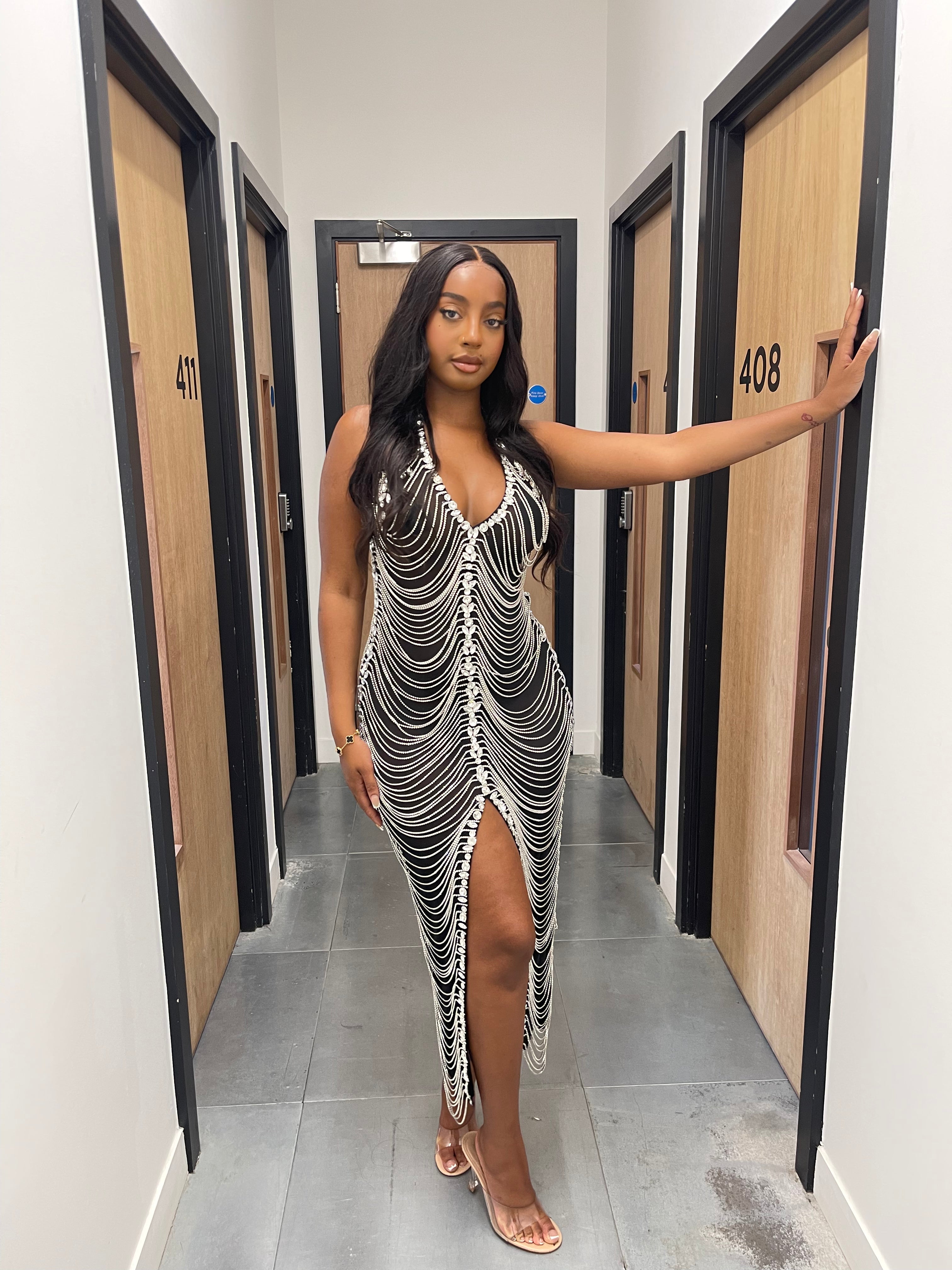 Dojah Diamond Midi Dress