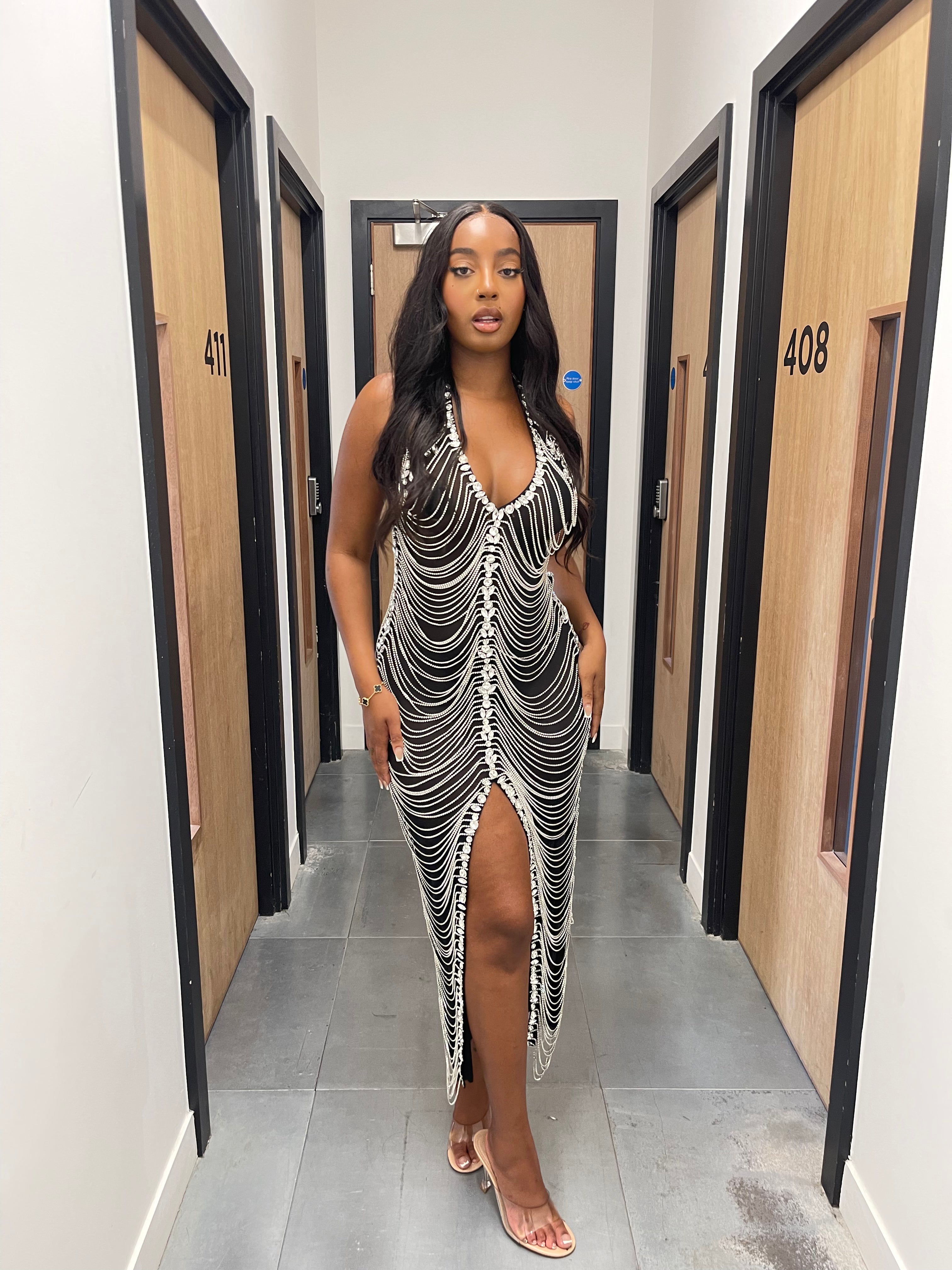 Dojah Diamond Midi Dress