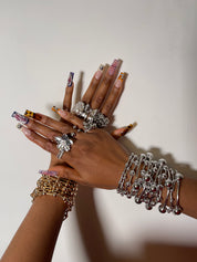 Mini Chrome Bubble Ball Bracelet