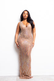 Tana Rhinestone Maxi Dress Pre-Order