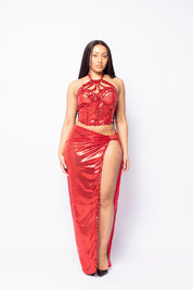 Calypso Red Two Piece