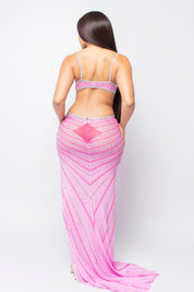 Naomie Rhinestone Maxi Dress