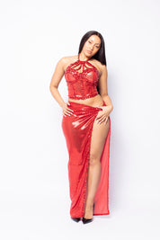 Calypso Red Two Piece