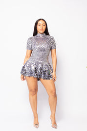 Siren Silver Sequin Dress