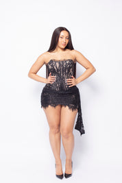 Rayven Black Mini Dress