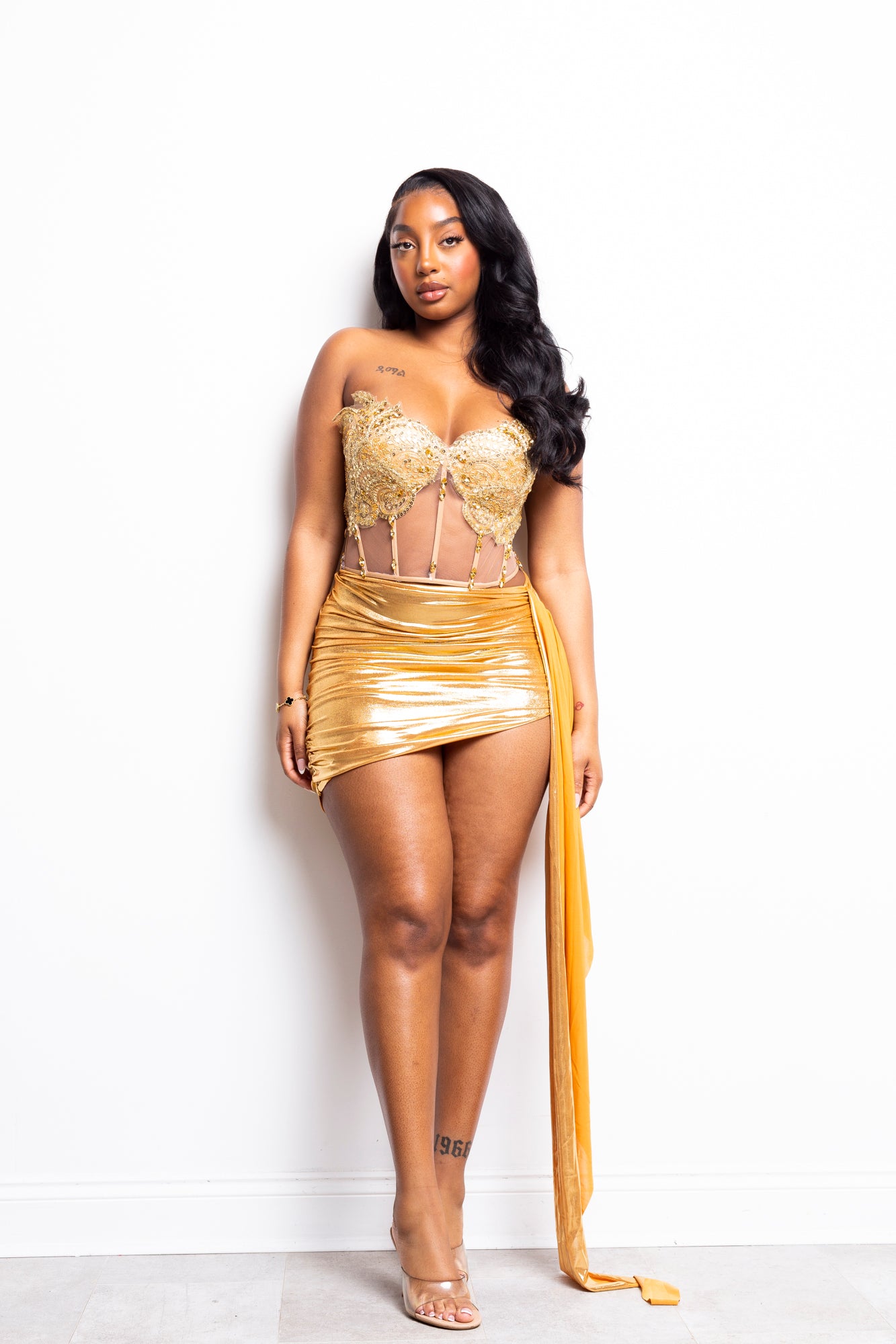 Gold Dust Corset Two Piece