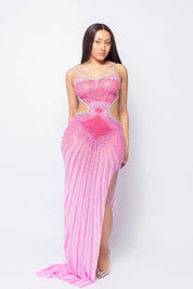 Naomie Rhinestone Maxi Dress