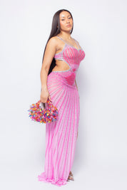 Naomie Rhinestone Maxi Dress