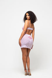 Naomie Baby Pink Rhinestone Dress Limited Edition