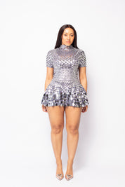 Siren Silver Sequin Dress