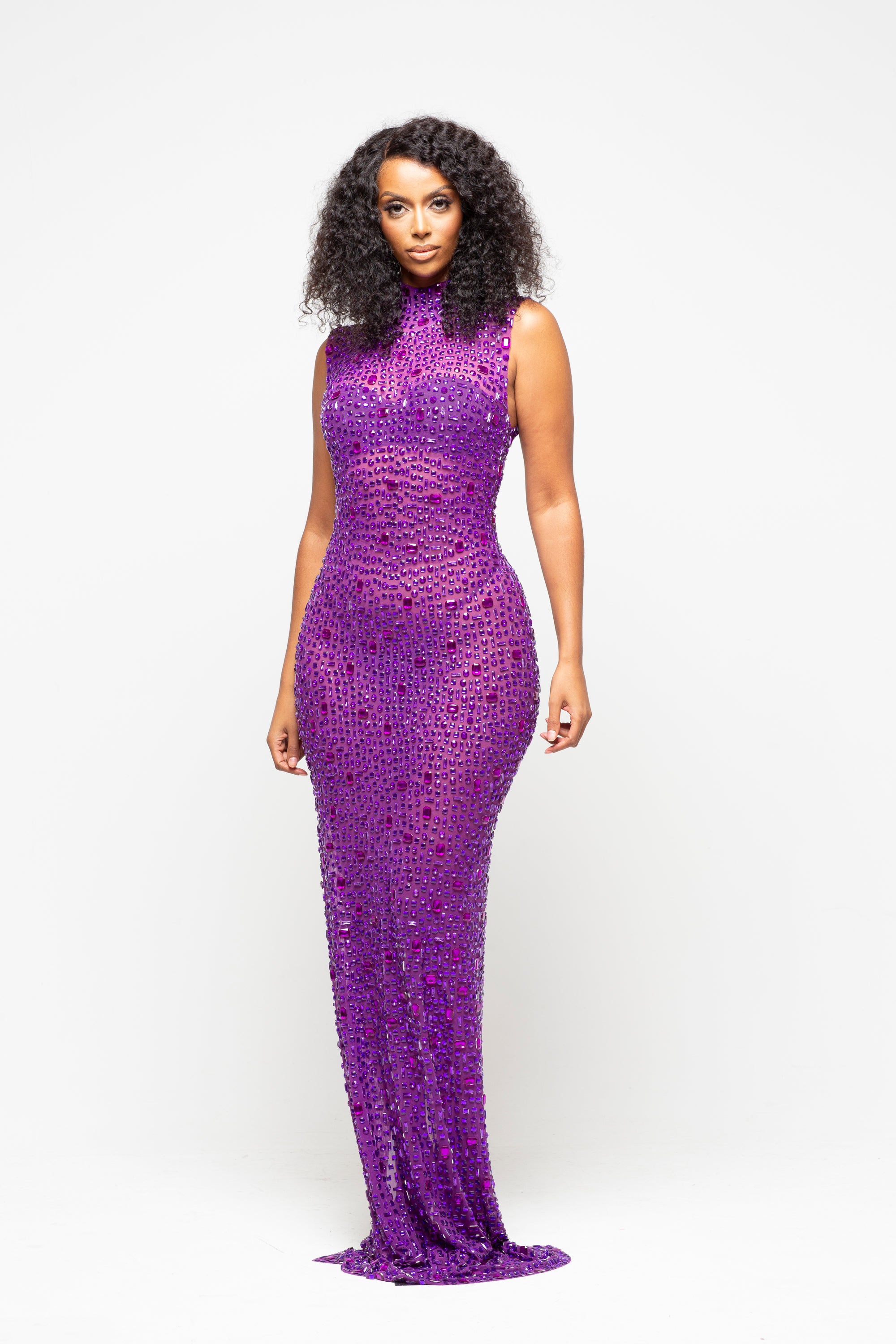 Nessa Purple Maxi Dress Limited Edition Pre-Order