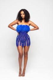 Solar Mini Dress Blue Pre-Order