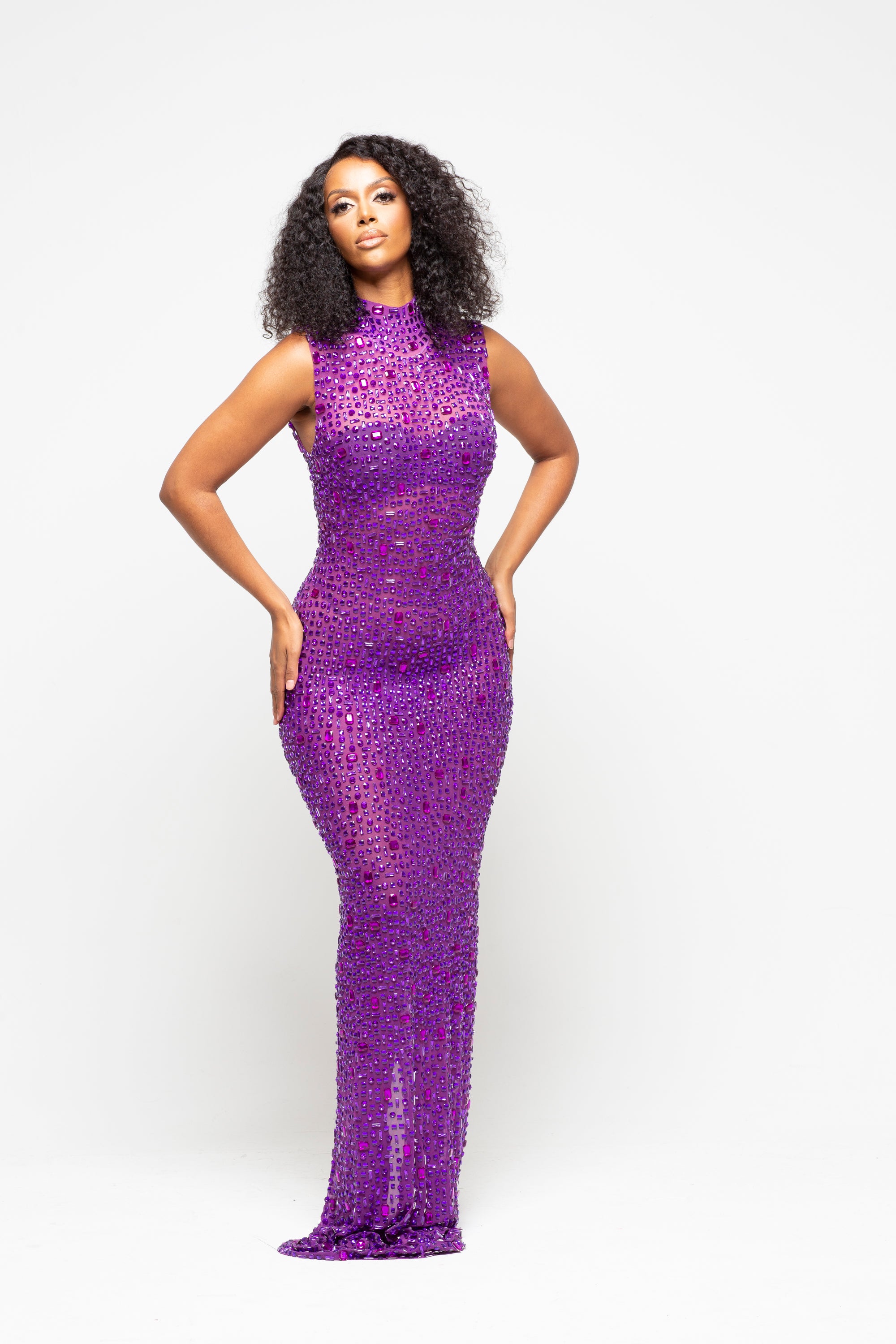 Nessa Purple Maxi Dress Limited Edition Pre-Order