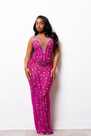 Hearts On Pink Maxi Dress Pre-Order