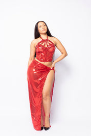 Calypso Red Two Piece