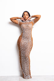 Sol Rhinestone Maxi Dress Pre-Order